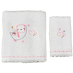 Σετ πετσέτες, birdy bunny, ροζ