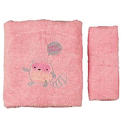 Σετ πετσέτες, a-b-c, ροζ