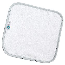 Λαβέτα λευκή, με ρέλι (Stars γκρι)