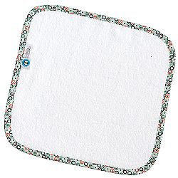 Λαβέτα λευκή, με ρέλι (Spots μέντα)