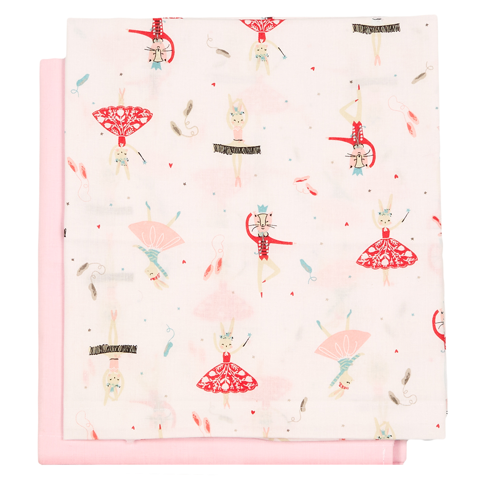 Σετ σεντόνια λίκνου, Bolchoi, ροζ Σετ σεντόνια λίκνου, Bolchoi, ροζ