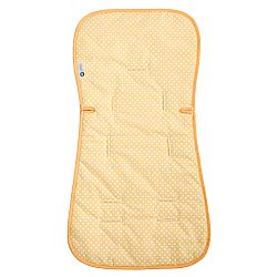 Στρωματάκι καροτσιού, πουά, μπεζ